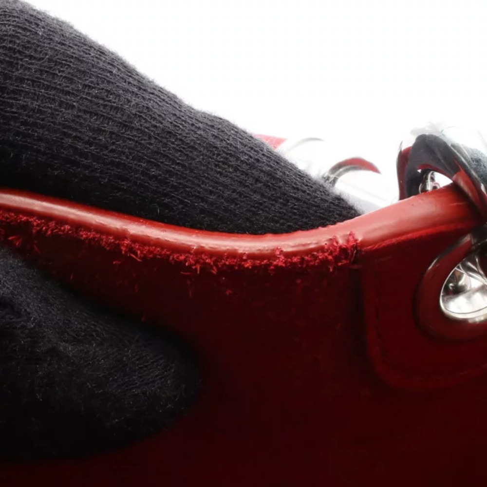 Celine Sangle Bucket Shoulder Bag Leather Red - Picture 5 of 6